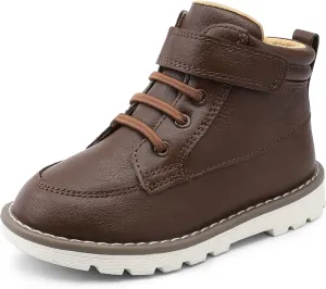 HOMEHOT Boys Fashion Boots High Top Sneakers Faux Leather (toddller/littile kids)