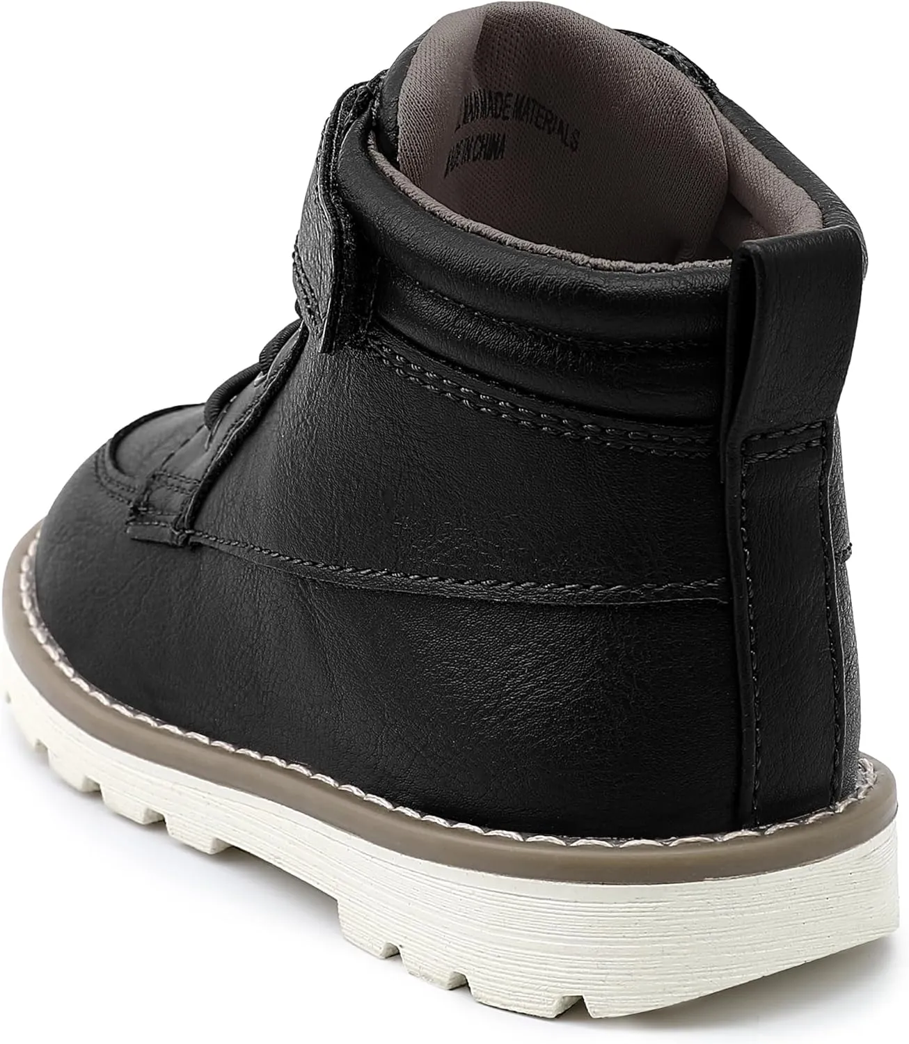 HOMEHOT Boys Fashion Boots High Top Sneakers Faux Leather (toddller/littile kids)