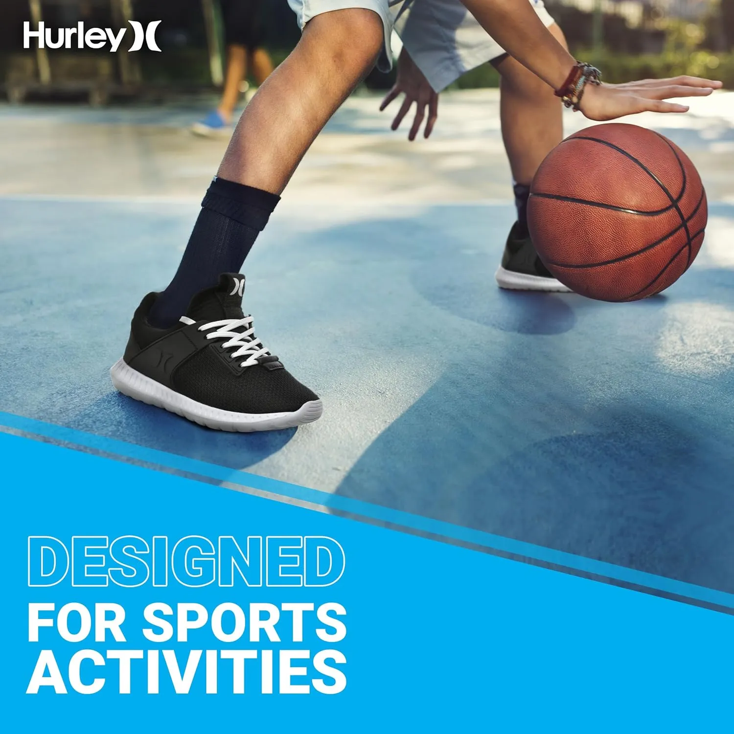 Hurley Kiwi Kids Sneakers - Versatile Sports and Running Shoes for Kids, Girls and Boys Sneaker Shoes, Durable Sports Shoes for Boys and Girls- Rubber Shoes for Children