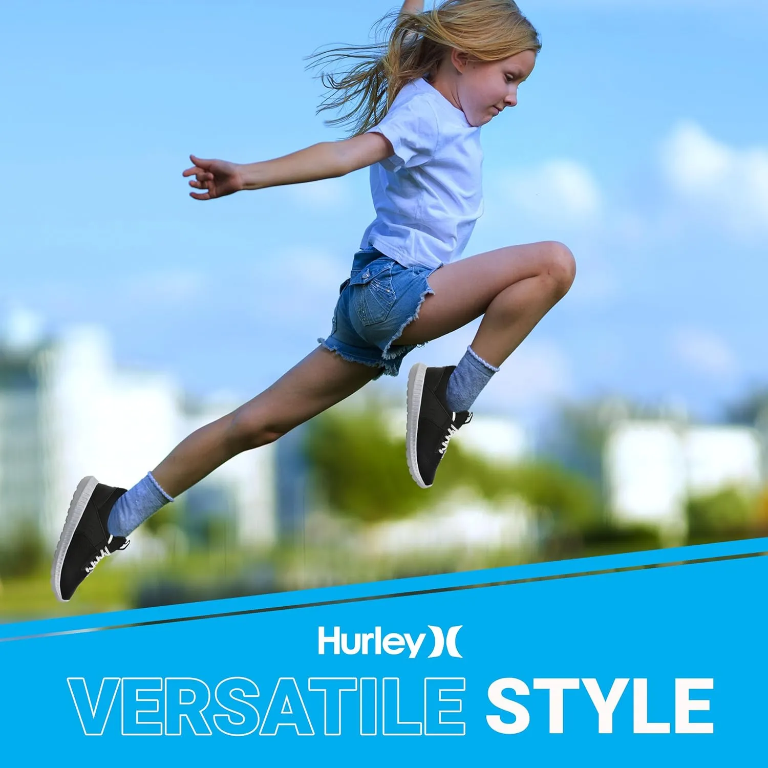 Hurley Kiwi Kids Sneakers - Versatile Sports and Running Shoes for Kids, Girls and Boys Sneaker Shoes, Durable Sports Shoes for Boys and Girls- Rubber Shoes for Children