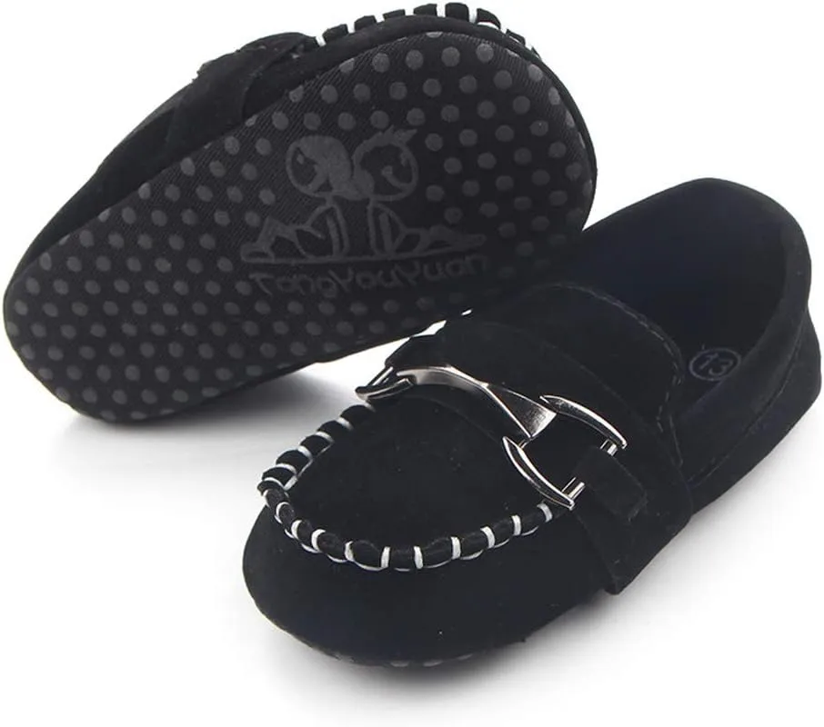 Infant Boys and Girls Oxford Shoes PU Leather Loafers Dress Shoes are Suitable for Crawling, Wedding Dress, Birthday Parties and Any Occasion