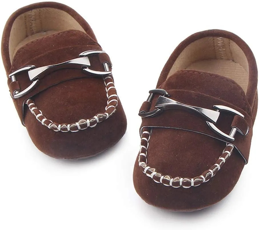 Infant Boys and Girls Oxford Shoes PU Leather Loafers Dress Shoes are Suitable for Crawling, Wedding Dress, Birthday Parties and Any Occasion
