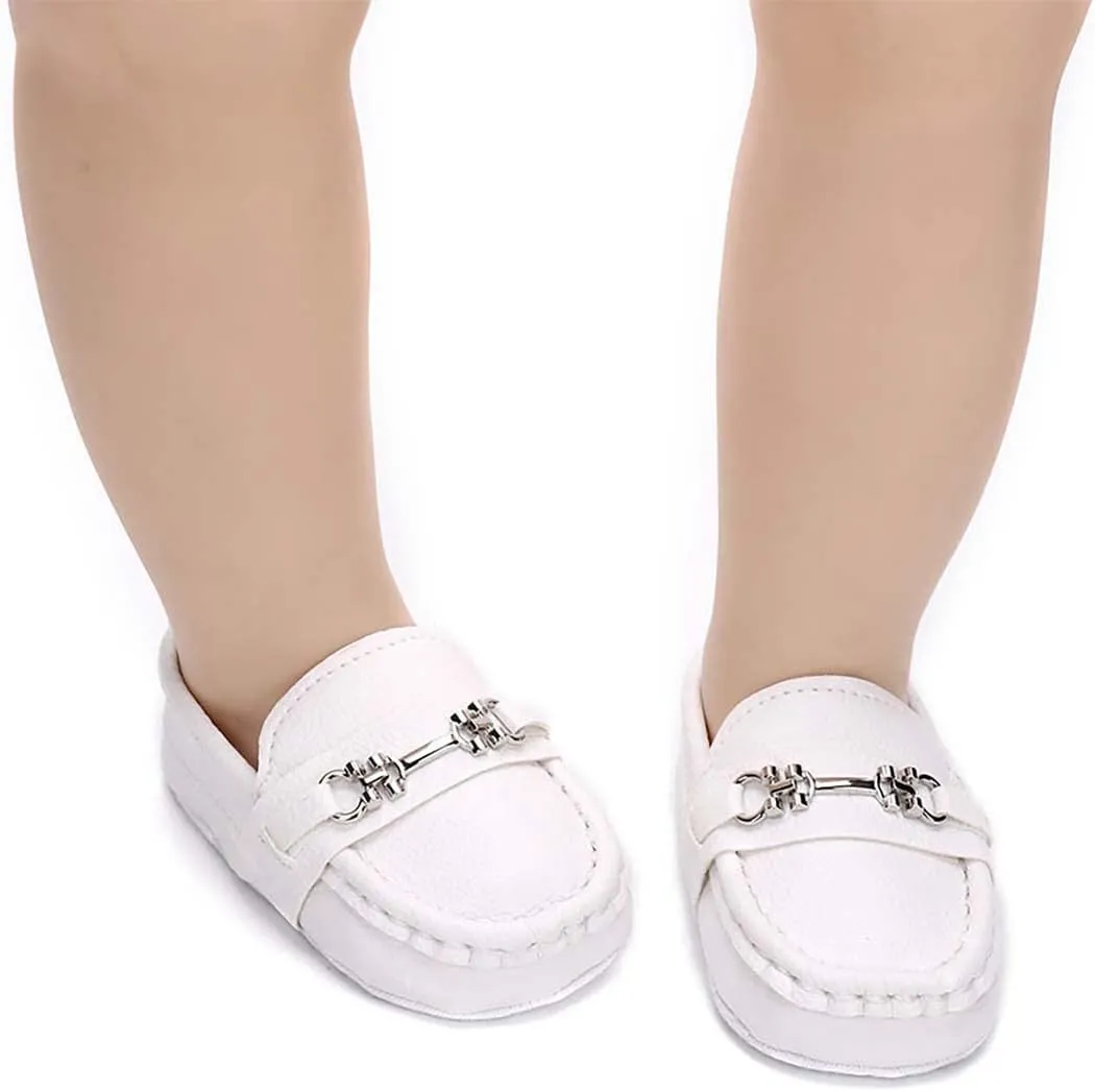 Infant Boys and Girls Oxford Shoes PU Leather Loafers Dress Shoes are Suitable for Crawling, Wedding Dress, Birthday Parties and Any Occasion