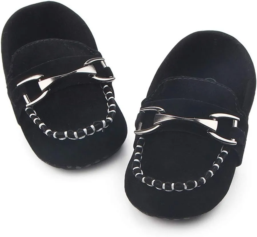 Infant Boys and Girls Oxford Shoes PU Leather Loafers Dress Shoes are Suitable for Crawling, Wedding Dress, Birthday Parties and Any Occasion