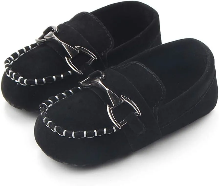 Infant Boys and Girls Oxford Shoes PU Leather Loafers Dress Shoes are Suitable for Crawling, Wedding Dress, Birthday Parties and Any Occasion