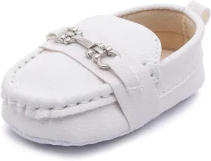 Infant Boys and Girls Oxford Shoes PU Leather Loafers Dress Shoes are Suitable for Crawling, Wedding Dress, Birthday Parties and Any Occasion