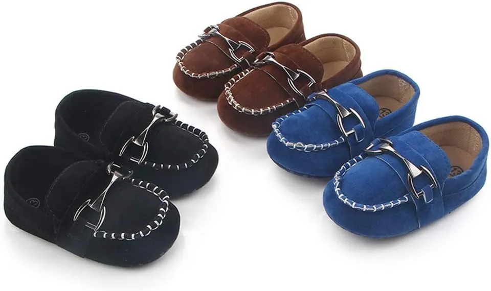 Infant Boys and Girls Oxford Shoes PU Leather Loafers Dress Shoes are Suitable for Crawling, Wedding Dress, Birthday Parties and Any Occasion