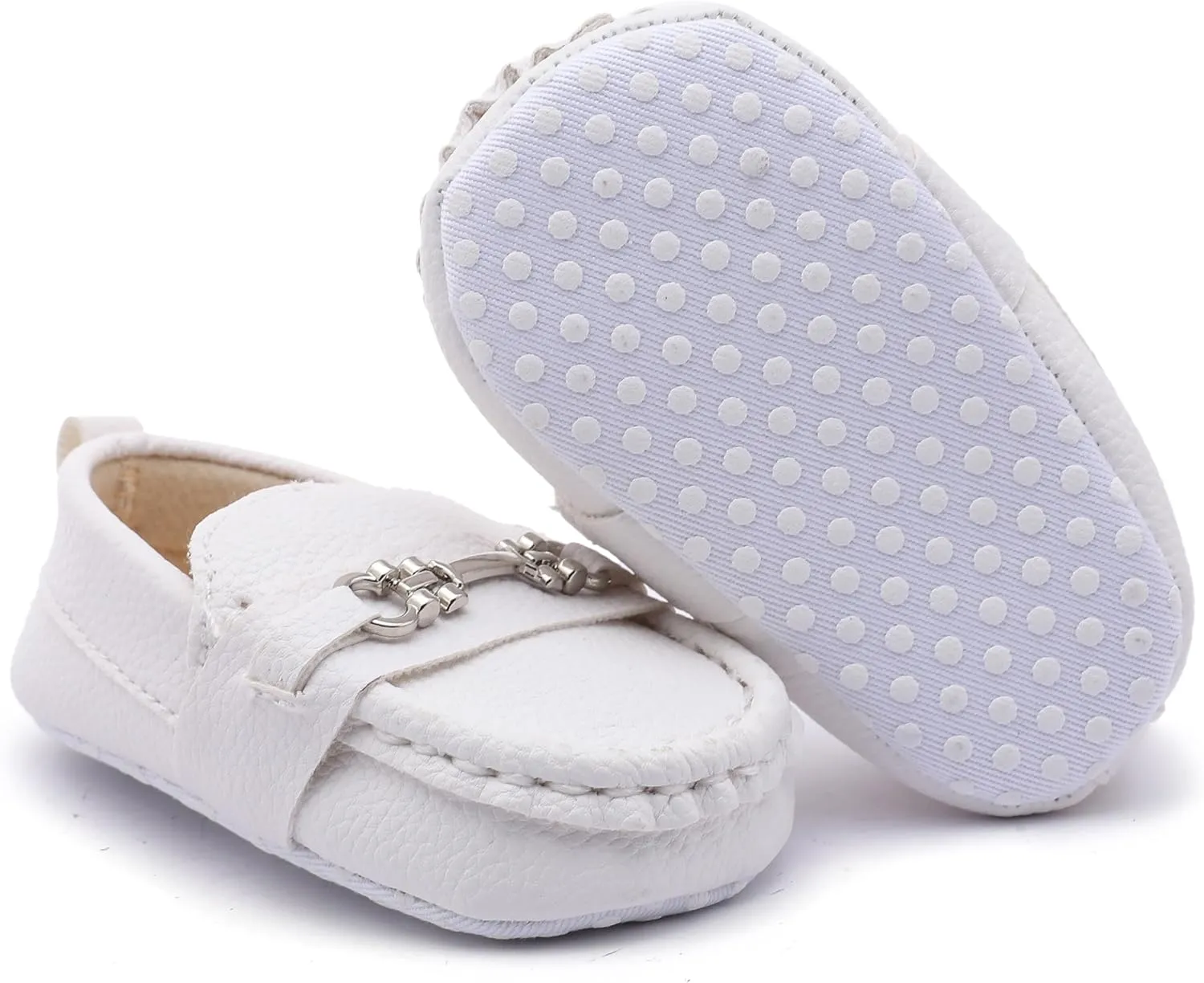 Infant Boys and Girls Oxford Shoes PU Leather Loafers Dress Shoes are Suitable for Crawling, Wedding Dress, Birthday Parties and Any Occasion