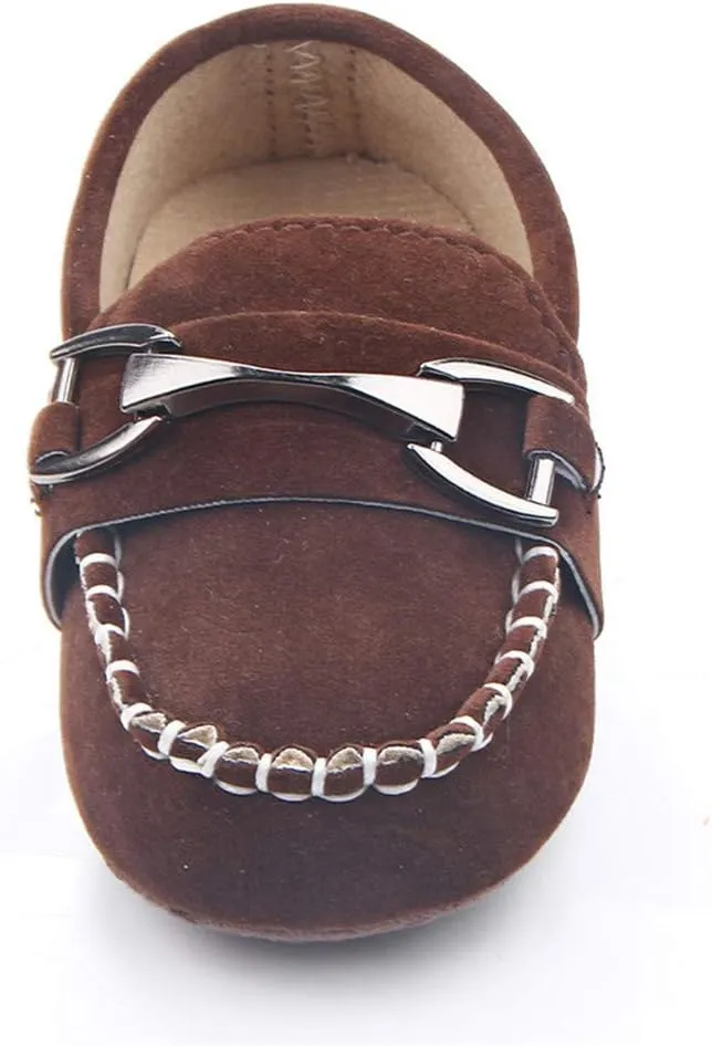 Infant Boys and Girls Oxford Shoes PU Leather Loafers Dress Shoes are Suitable for Crawling, Wedding Dress, Birthday Parties and Any Occasion