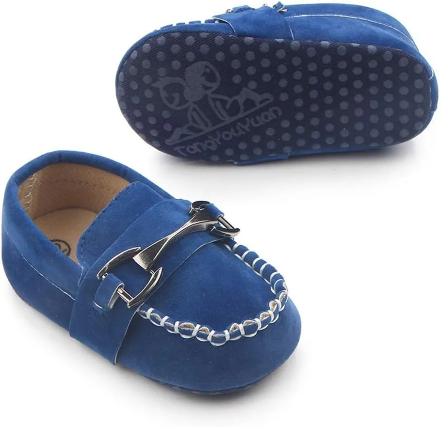Infant Boys and Girls Oxford Shoes PU Leather Loafers Dress Shoes are Suitable for Crawling, Wedding Dress, Birthday Parties and Any Occasion
