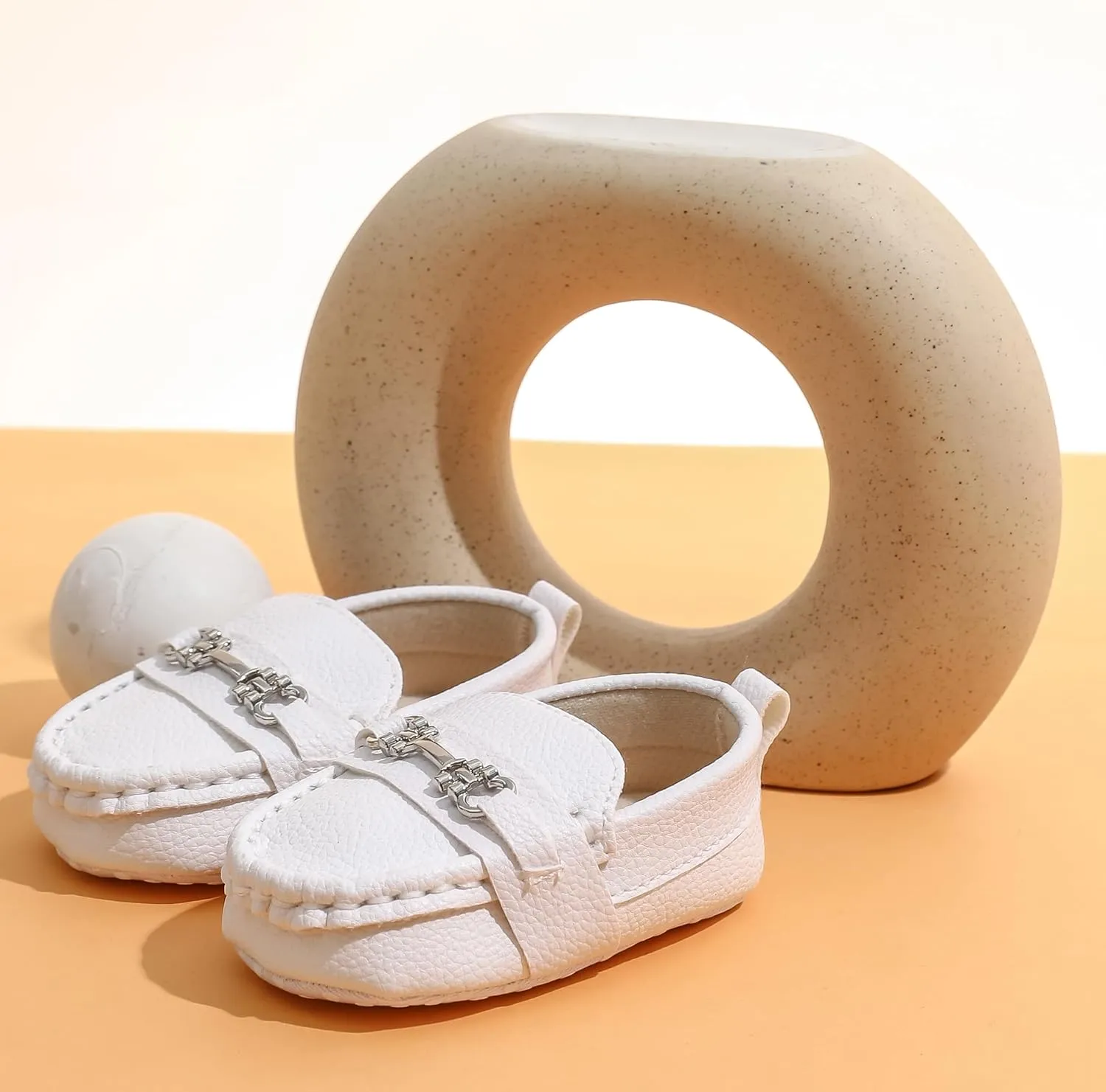 Infant Boys and Girls Oxford Shoes PU Leather Loafers Dress Shoes are Suitable for Crawling, Wedding Dress, Birthday Parties and Any Occasion