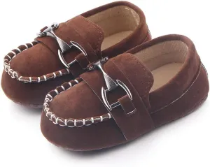Infant Boys and Girls Oxford Shoes PU Leather Loafers Dress Shoes are Suitable for Crawling, Wedding Dress, Birthday Parties and Any Occasion