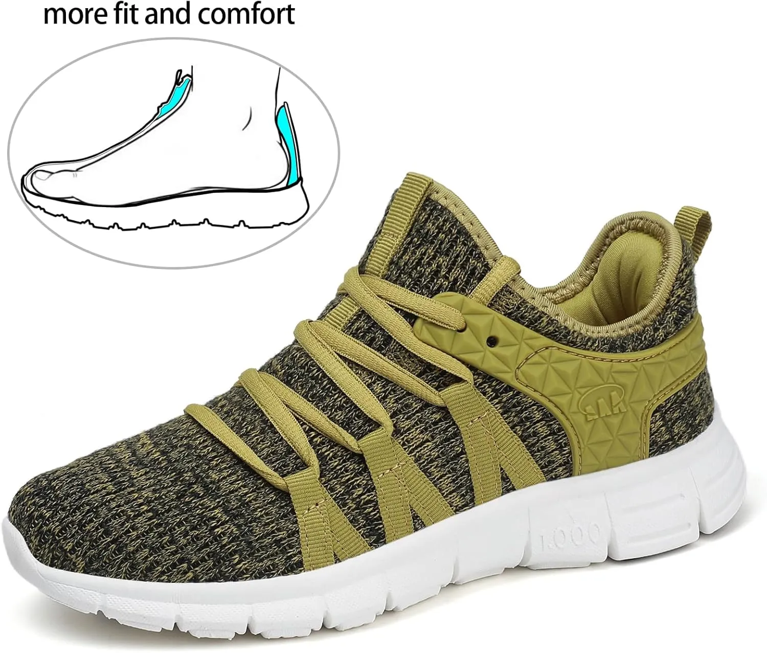 INZCOU Running Shoes Lightweight Tennis Shoes Non Slip Gym Workout Shoes Breathable Mesh Walking Sneakers