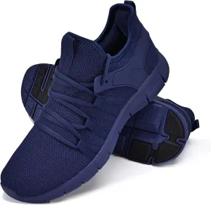 INZCOU Running Shoes Lightweight Tennis Shoes Non Slip Gym Workout Shoes Breathable Mesh Walking Sneakers
