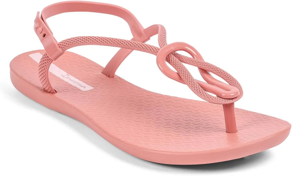 Ipanema Women's Trendy Sandals - Comfortabe and Stylish T-Strap Flat Sandals with Adjustable Ankle Strap Closure