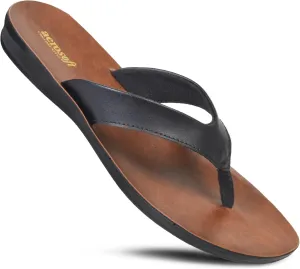 Iris Soft Toe Post Casual Flats Outdoor Indoor Essentials Dressy Slip On Slides Man-Made Leather Flip Flops for Women Sandals Comfortable Summer