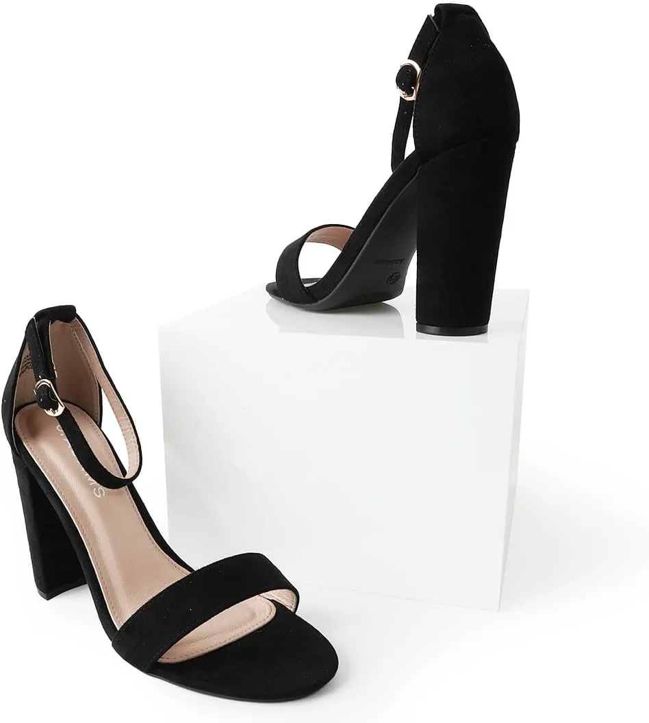 J. Adams Shirley Heels for Women - Ankle Strap High Heel Dressy Sandals