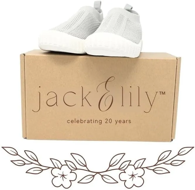 Jack & Lily Socks & Canvas Sneakers for Kids- Breathable Toddler Shoes with Non-Slip Sole for Confident Steps- Kids Shoe for Comfort, Support & Daily Play- Baby Sneakers Keep Little Feet Happy All Day