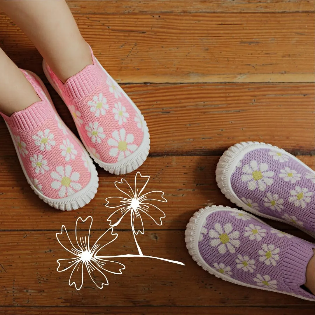 Jack & Lily Socks & Canvas Sneakers for Kids- Breathable Toddler Shoes with Non-Slip Sole for Confident Steps- Kids Shoe for Comfort, Support & Daily Play- Baby Sneakers Keep Little Feet Happy All Day