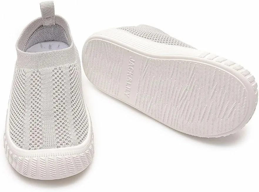 Jack & Lily Socks & Canvas Sneakers for Kids- Breathable Toddler Shoes with Non-Slip Sole for Confident Steps- Kids Shoe for Comfort, Support & Daily Play- Baby Sneakers Keep Little Feet Happy All Day