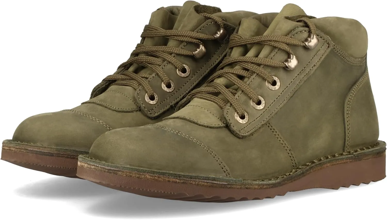 JIM GREEN Men's African Ranger Boots Lace-Up Water Resistant Full Grain Leather Work or Hiking Boot