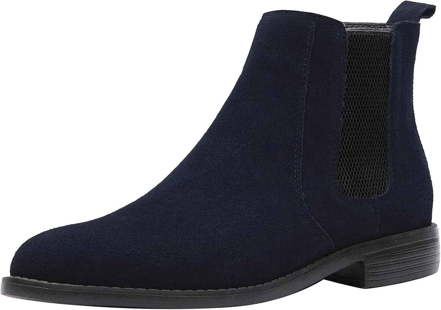 JIONS Mens Suede Slip On Chelsea Boots Lightweight Leather Casual Dress Ankle Boot A/Blue 46/11 M US