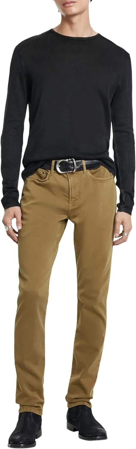 John Varvatos Men's Slim Fit Winter Garment Dyed Denim