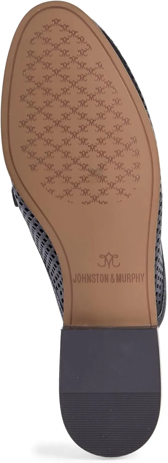 Johnston & Murphy Perfed Bit Mule Women’s Shoe, Women’s Dress Shoes, Office Shoes for Women, Slip On Leather Mules