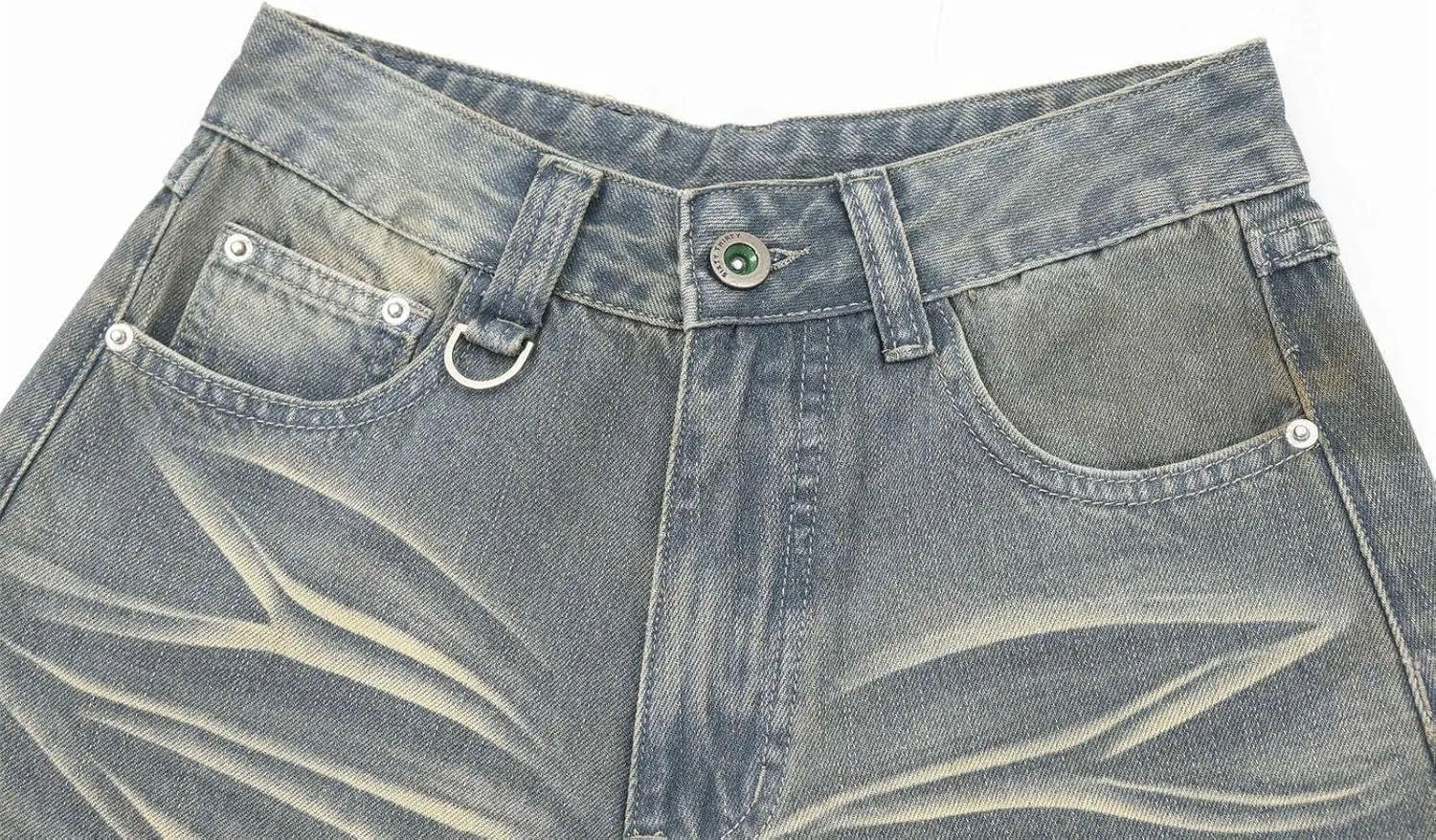 Jorts Women's & Men's Black Denim Shorts Jean Shorts Y2k Style Long Jorts Wide Leg Baggy with Pockets