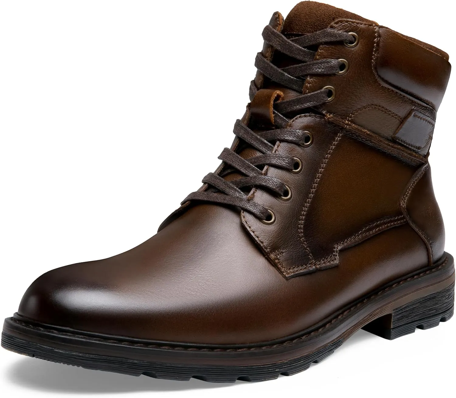 Jousen Mens Boots Casual Leather Boots for Men Chukka Fashion Men's Dress Boots