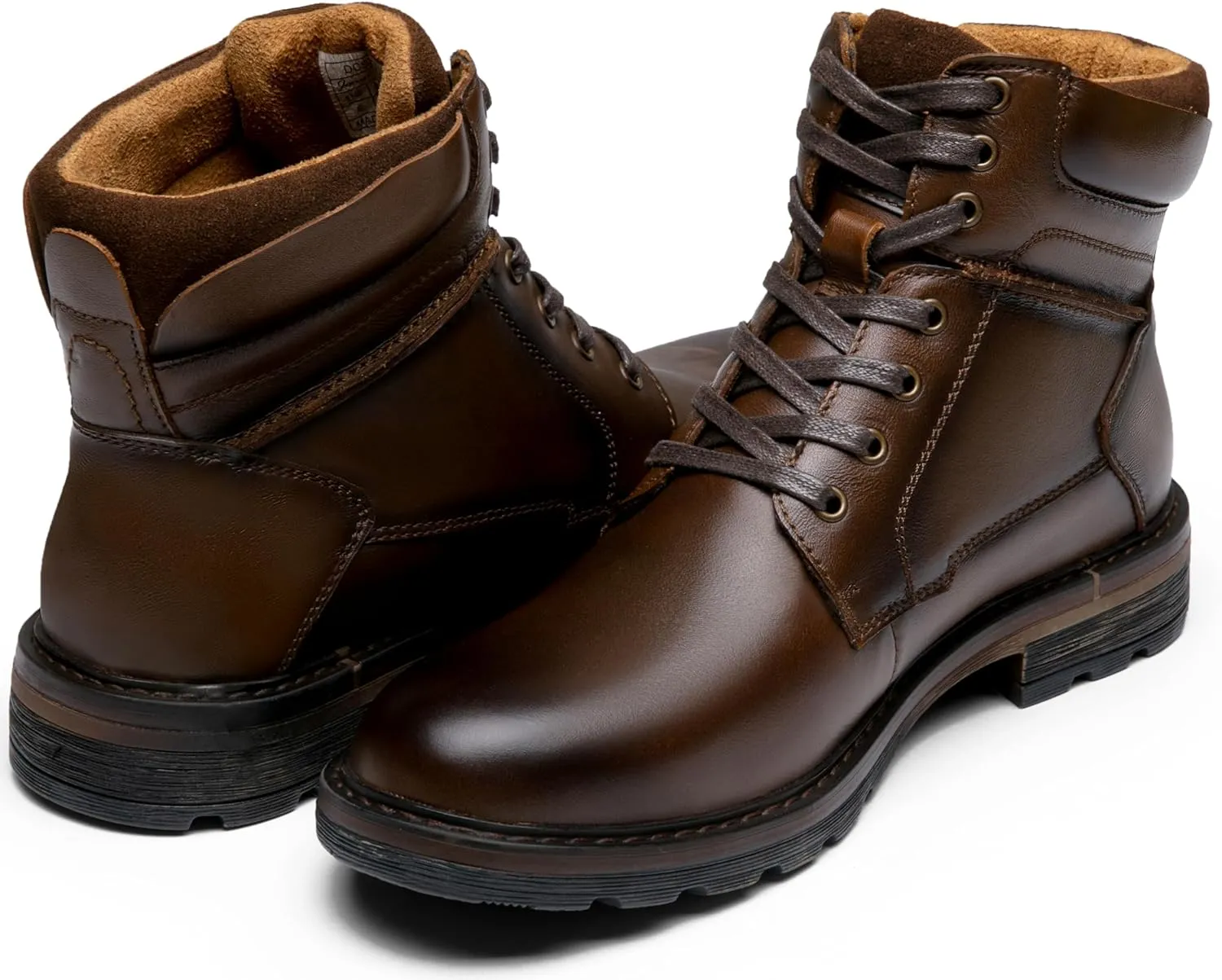 Jousen Mens Boots Casual Leather Boots for Men Chukka Fashion Men's Dress Boots