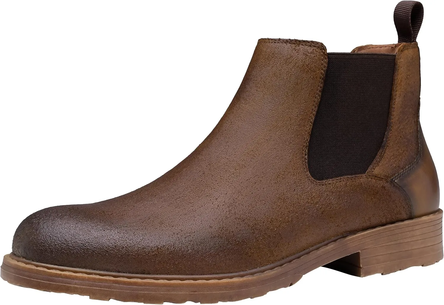 Jousen Men's Chelsea Boots Leather Distressed Boots for Men