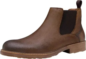 Jousen Men's Chelsea Boots Leather Distressed Boots for Men