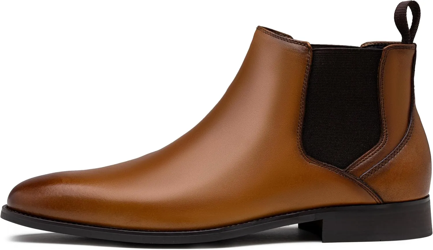 Jousen Men's Chelsea Boots Polished Premium Leather Ankle Dress Boots Classic Retro Slip On Boots for Men