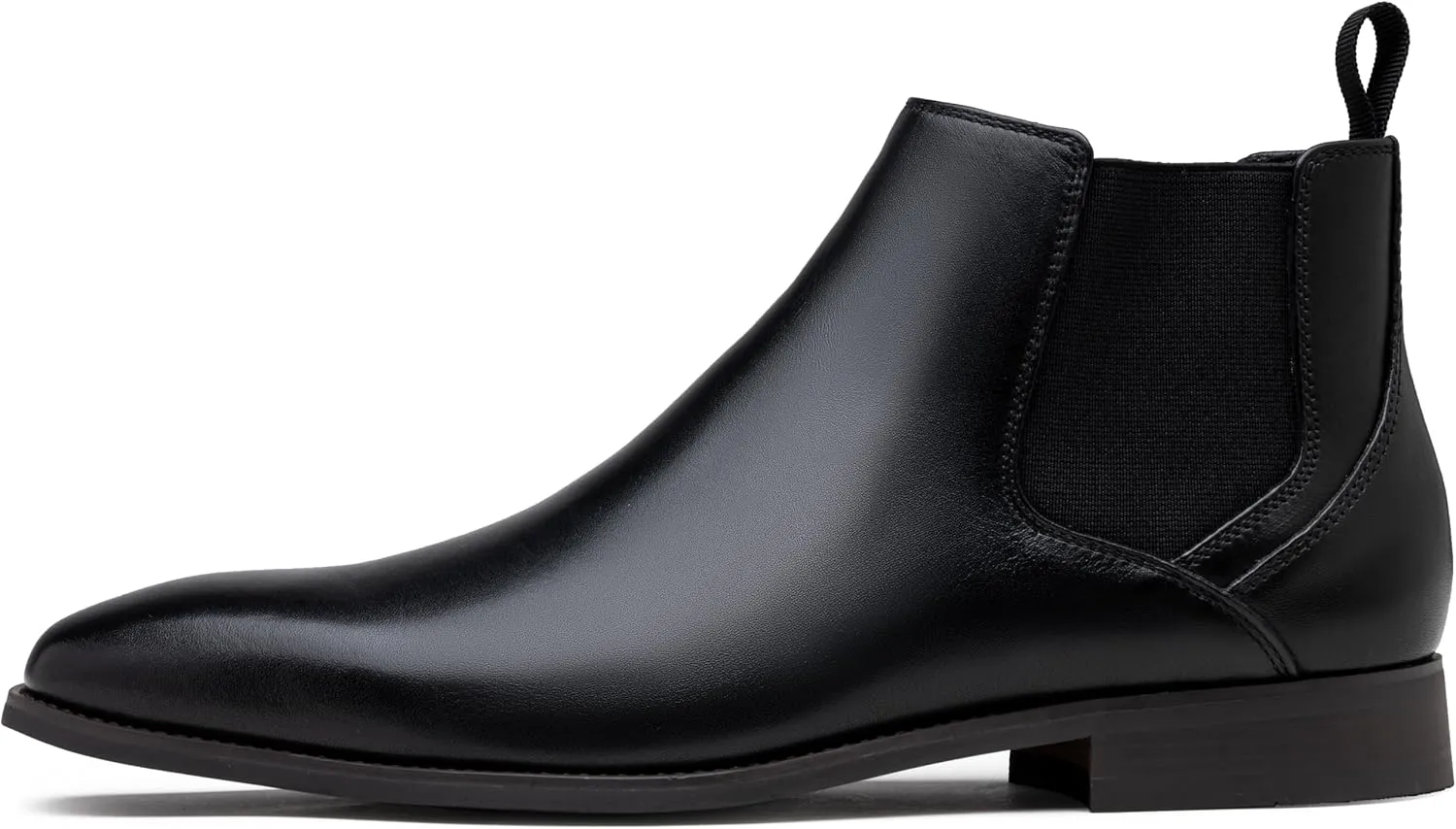 Jousen Men's Chelsea Boots Polished Premium Leather Ankle Dress Boots Classic Retro Slip On Boots for Men