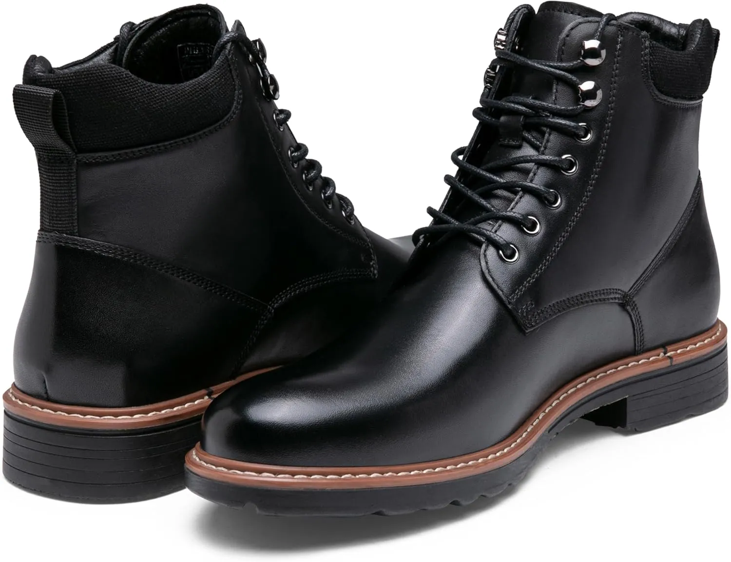 Jousen Men's Dress Boots Leather Boots for Men Formal Chukka Boots Mens Business Mens Boots