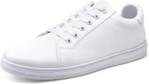 Jousen Men's Fashion Sneakers White Shoes for Men Casual Breathable Shoes