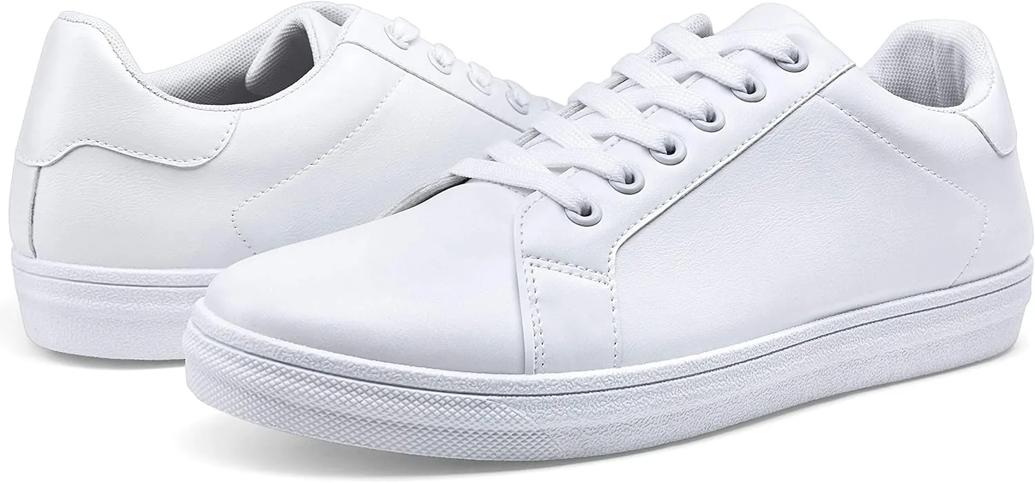 Jousen Men's Fashion Sneakers White Shoes for Men Casual Breathable Shoes