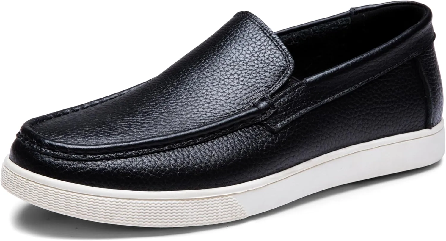 Jousen Men's Loafers & Slip-ons Leather Mens Casual Shoes