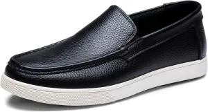 Jousen Men's Loafers & Slip-ons Leather Mens Casual Shoes