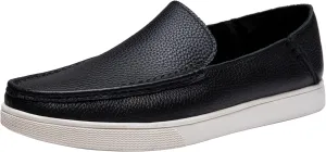 Jousen Men's Loafers & Slip-ons Leather Mens Casual Shoes