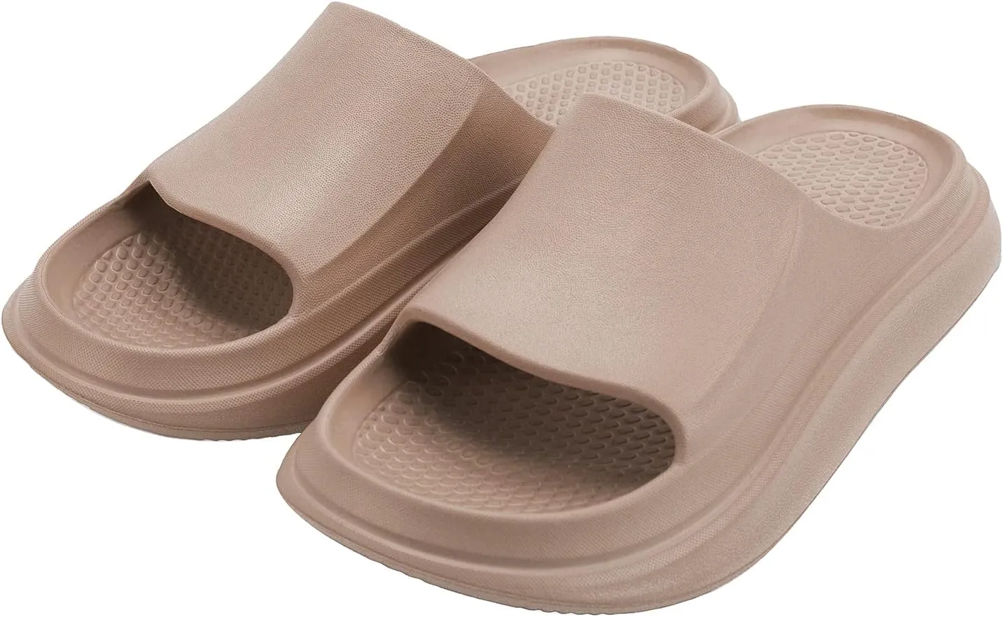 Jscreen Cloud Slides for Women and Men, EVA Non-Slip Super Soft Quick Drying Pillow Slippers, Lightweight Spa Open Toe Bathroom Shower Sandals Massage Foam Slippers for Indoor Outdoor