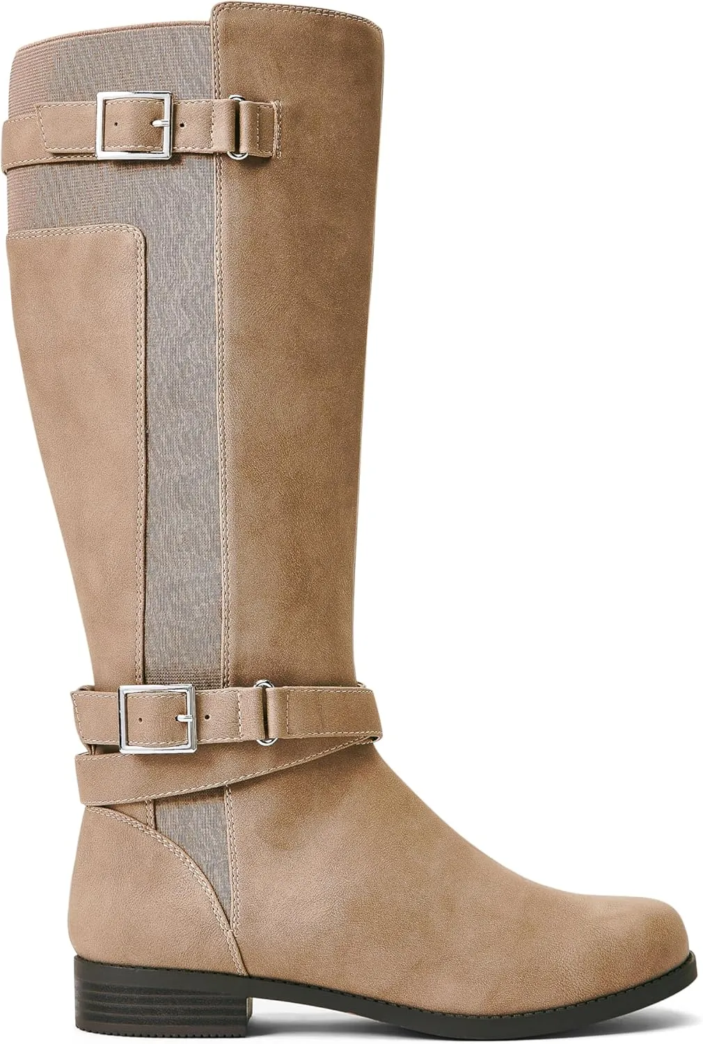 JustFab Noel Flat Boots for Women - Women's Boots, Riding Boots, Knee High Boots for Women, Womens Boots & Booties - Casual Boots for Women