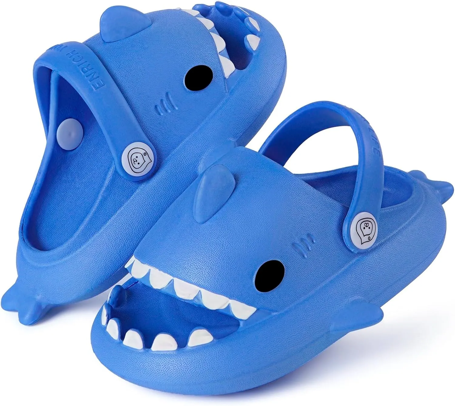 Kids Shark Slides Boys Girls Toddlers Cloud Shower Slippers Cute Cartoon Open Toe Sandals Cushioned Thick Sole Beach Pool Shoes