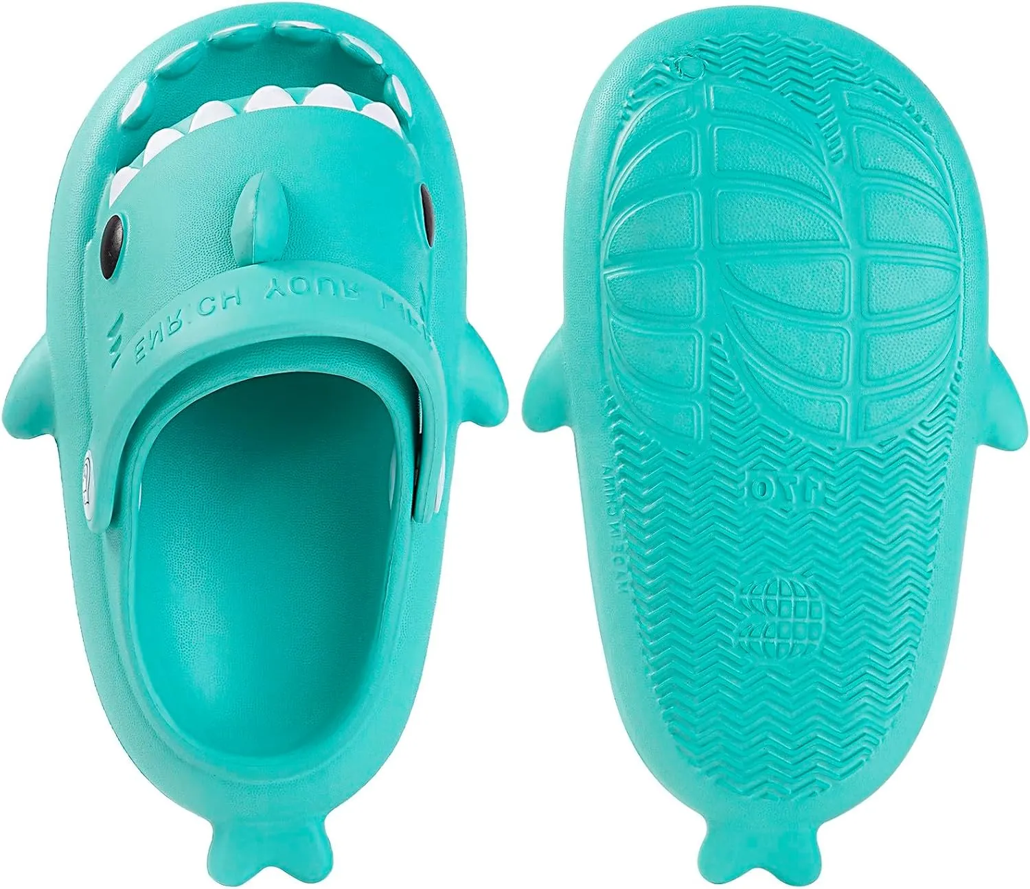 Kids Shark Slides Boys Girls Toddlers Cloud Shower Slippers Cute Cartoon Open Toe Sandals Cushioned Thick Sole Beach Pool Shoes