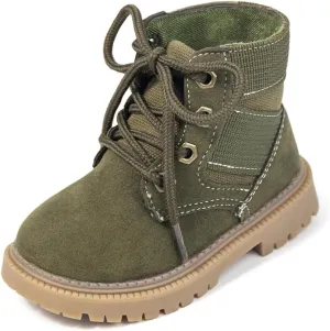 KIDSUN Toddler Boys Girls Boots Kids Work Boots Winter Snow Boots Lace Up Hiking Outdoor Boots (Toddler/little Kid)