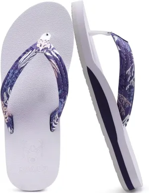 KuaiLu Womens Arch Support Flip Flops Ladies Comfort Lightweight Soft Yoga Mat Cushion Walking Thong Sandals