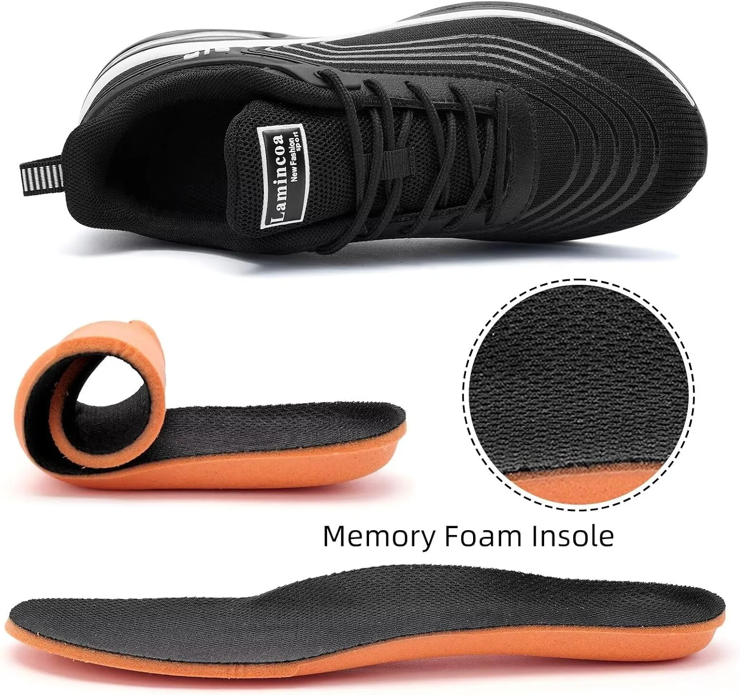 Lamincoa Womens Air Running Shoes Lightweight Women Sneakers Air Cushion Walking Tennis Shoes for Women