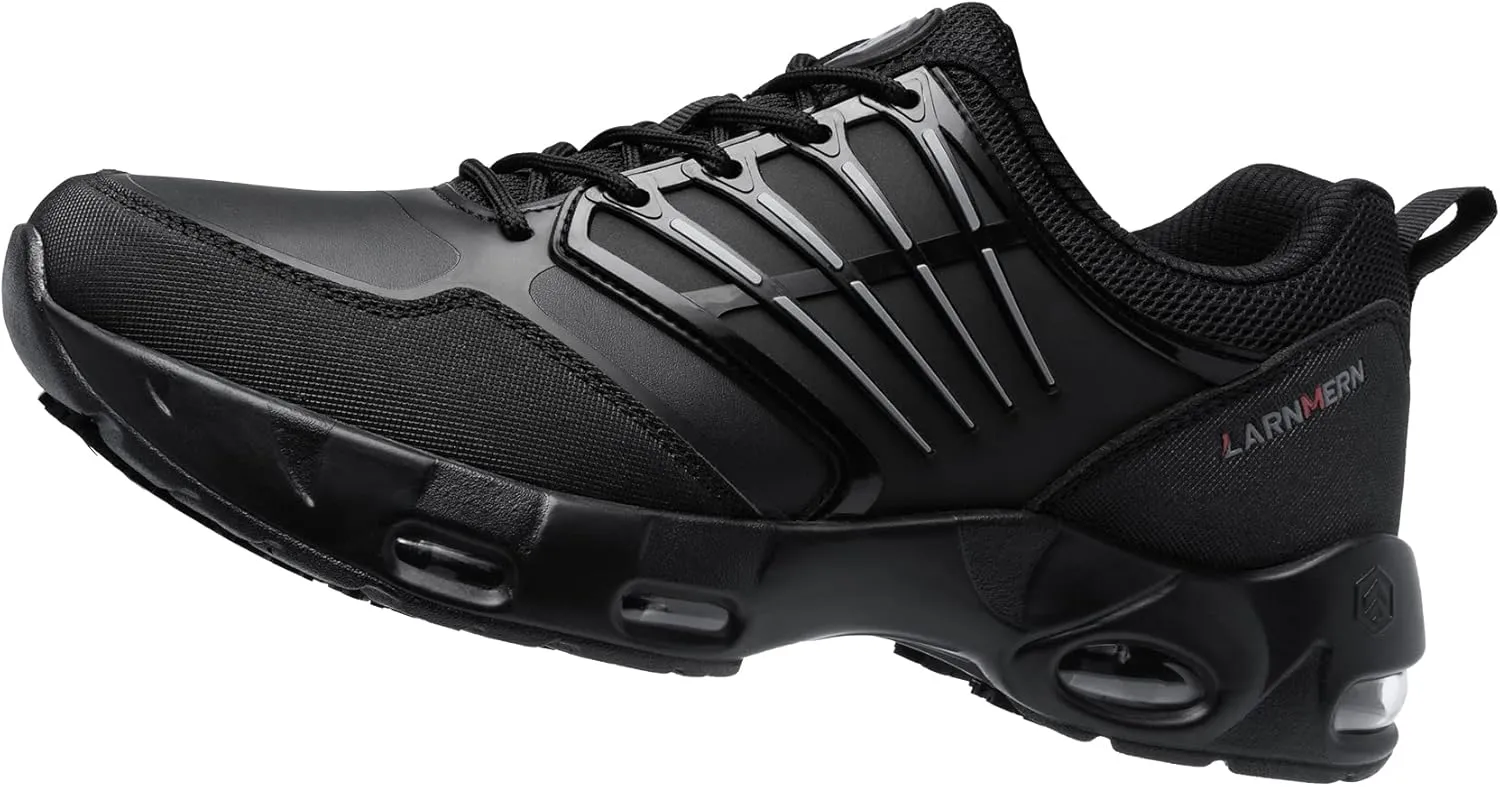 LARNMERN Men Non Slip Work Waterproof Footwear Fashion Sneakers Comfortable Kitchen Chef Food Service Restaurant Air Cushion Shoes
