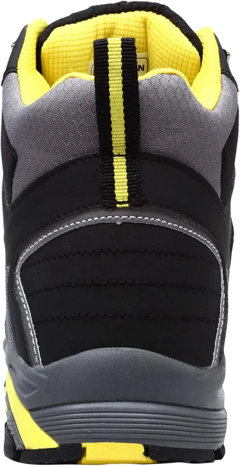 LARNMERN Steel Toe Boots Men, Non Slip Work Puncture Proof Safety Boot, Industrial Construction Comfortable Outdoor Hiking Military Tactical Shoes